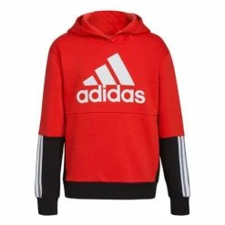 Best Sale 🥰 Hoodies & Sweatshirts Boys' Adidas Colorblock 3 Stripes Hoodie 👍