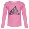 Budget 😉 Shirts 👧 Girls' Adidas Long Sleeve Scoop Neck T-Shirt 😉