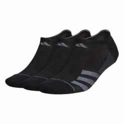 Best deal 😉 Men's Adidas Superlite Stripe 3 No Show 3 Pack Crew Running 🧦 Socks 💯