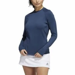Cheapest 🥰 Shirts 👩 Women's Adidas Textured Long Sleeve Golf 👚 Shirt 🌟