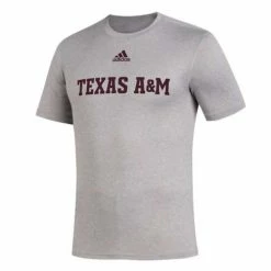 adidas Sales 8 Promo ❤️ College 👚 Shirts Adidas Texas A&M Aggies Wordmark T-Shirt 👏