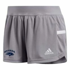 adidas Sales 4 Best deal ✔️ College Shorts Adidas 👩 Women's Nevada Wolf Pack Running Split Shorts ⌛