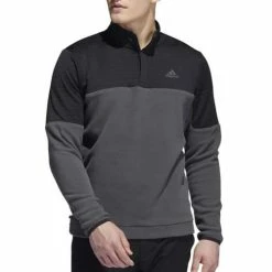 Cheapest ⭐ Shirts Men's Adidas DWR Colorblock Golf 1/4-Zip Pullover 👍
