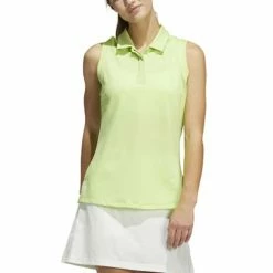 New ✨ Shirts 👩 Women's Adidas Primeblue Sleeveless Golf Polo 🔥