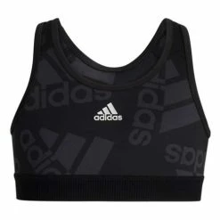 Buy ⌛ Bras 👧 Girls' Adidas All Over Print Tech Sports Bra 😍