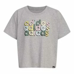 Deals ๐ Shirts ๐ง Girls' Adidas Raglan Heather T-Shirt ๐
