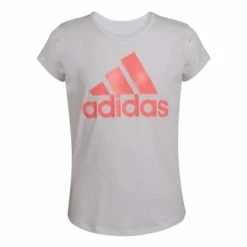 Outlet ⌛ Shirts Toddler 👧 Girls' Adidas Graphic Scoop Neck T-Shirt 😍