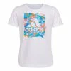 Coupon ✔️ Shirts Toddler 👧 Girls' Adidas Rolled Sleeve Graphic Logo T-Shirt 🌟